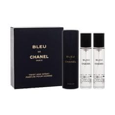 Chanel Bleu de Chanel 3x20 ml parfum "zasuči in razprši" za moške
