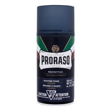 Proraso Blue Shaving Foam pena za britje z aloe vero in vitaminom e za moške