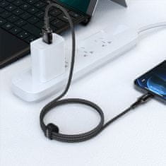 AceFast MFI kabel za iPhone USB – Lightning 2,4 A, 1,2 m, črn
