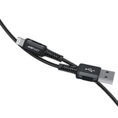 AceFast MFI kabel za iPhone USB – Lightning 2,4 A, 1,8 m, črn
