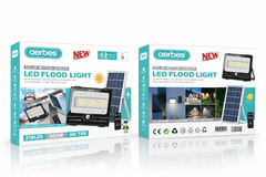 Aerbes Solarni LED reflektor s senzorjem gibanja in daljinskim upravljalnikom – 200 W