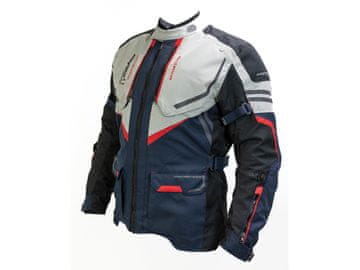 Cappa Racing Moška motoristična jakna ENZO, tekstilna, modra / rdeča