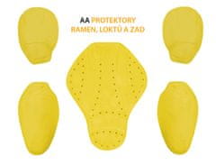 Moška motoristična jakna ENZO, tekstilna, modra / rdeča 3XL