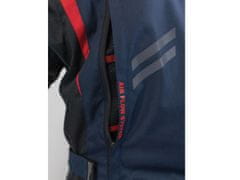 Moška motoristična jakna ENZO, tekstilna, modra / rdeča 3XL