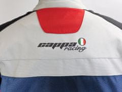 Moška motoristična jakna ENZO, tekstilna, modra / rdeča 3XL