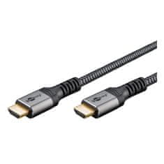 Goobay Ultra High Speed HDMI (M/M) 2.1 8K 60Hz 5m z Ethernet pozlačen, pleten z zaščito pred pregibanjem kabel