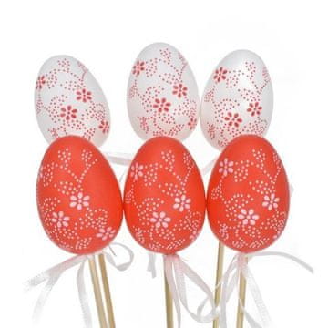 Rayher.	 Jajce rdeče-belo na palčki, 1 kos