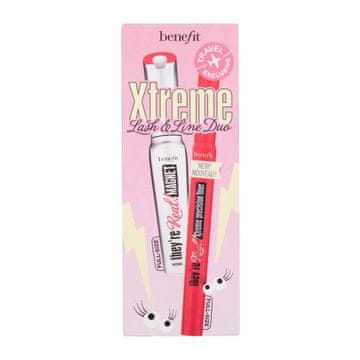 Benefit They´re Real! Xtreme Lash & Line Duo Odtenek supercharged black Set maskara They´re Real Magnet Mascara 9 ml + črtalo za oči They´re Real Xtreme Precision Liner 0,35 ml Xtra Black