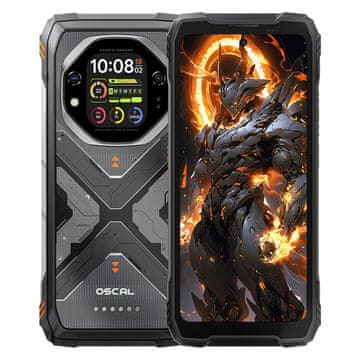 Oscal TANK 1 pametni robustni telefon 16GB + 512GB, 5G, 20000 mAh, oranžen (TANK 1)