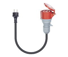 Platinet A11C35S prenosni EV adapter za polnjenje / napajanje, 3.6kW, 16A, 3-fazni, črn