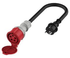 Platinet A11C35S prenosni EV adapter za polnjenje / napajanje, 3.6kW, 16A, 3-fazni, črn