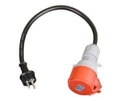 Platinet A11C35S prenosni EV adapter za polnjenje / napajanje, 3.6kW, 16A, 3-fazni, črn