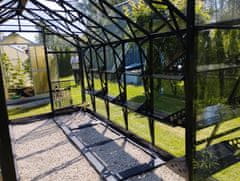 EcoSlider Stekleni rastlinjak STEKLENJAK EcoSlider 2,5m širine – 4 mm varnostno steklo, 410 cm