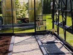 EcoSlider Stekleni rastlinjak STEKLENJAK EcoSlider 2,5m širine – 4 mm varnostno steklo, 410 cm