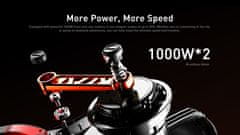 JOYOR S10-S-Z Dual 250*4W Motor Electric Scooter, 60V18Ah Battery, 25km/h 85km Range, 10-Inch Pneumatic Tires, Hydraulic Brakes, 35° Hill Climb, Foldable Design