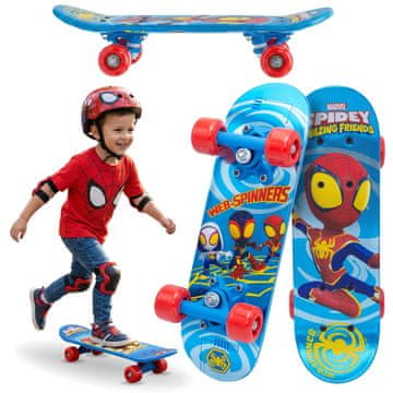 MARVEL COMICS MARVEL Spidey and His Amazing Friends otroška rolka (skateboard) 42 cm – protizdrsna, lahka in stabilna, do 20 kg