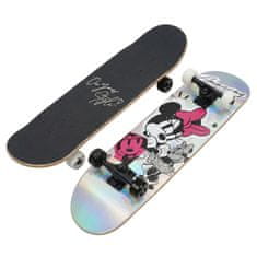 Disney DISNEY Minnie Mouse HOLO Leseni mladinski skateboard, 79 cm, protizdrsna plošča, velik, do 100 kg