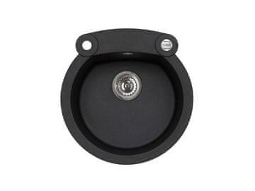 Alveus Granital okroglo pomivalno korito ROLL 10, enojno, 510x530