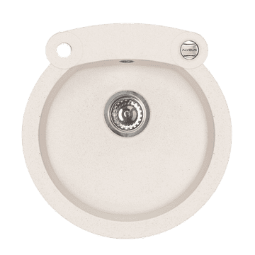 Alveus Granital okroglo pomivalno korito ROLL 10, enojno, 510x530