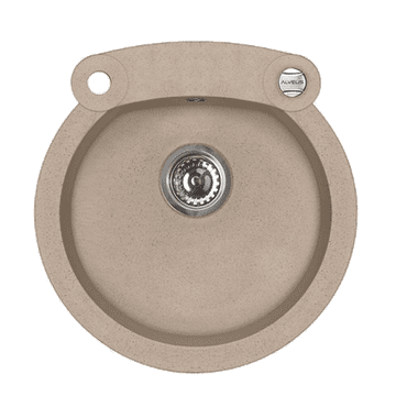 Alveus Granital okroglo pomivalno korito ROLL 10, enojno, 510x530