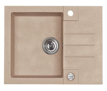 Alveus Granital pomivalno korito ROCK 30 z odcejano površino, 595x475