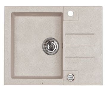 Alveus Granital pomivalno korito ROCK 30 z odcejano površino, 595x475