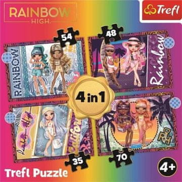 Trefl Sestavljanka 4v1 Modne lutke / mavrica Visoka 28,5x20,5cm