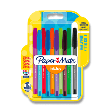 Paper Mate Pisalo PaperMate InkJoy 100 - komplet 10 barv