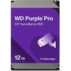 Western Digital WD Purple Pro trdi disk, 12TB, 3,5", SATA, 6Gb/s (WD122PURP)