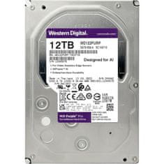 Western Digital WD Purple Pro trdi disk, 12TB, 3,5", SATA, 6Gb/s (WD122PURP)