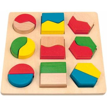 Woody 102190005 Plošča z geometrijo. Oblike