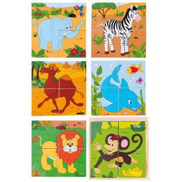 Woody 102190921 Kubus 2x2 -Safari