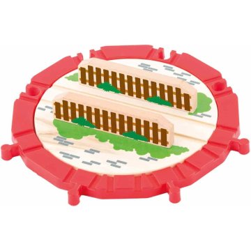 Woody 102191812 Velik gramofon - les/plastiko