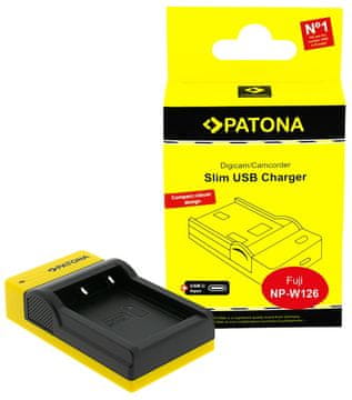 PATONA Photo Fuji NP-W126 tanek polnilec, USB-C