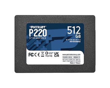 Patriot P220 512 GB SSD 2,5" SATA 3R