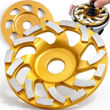 Dexxer Diamantna segmentna plošča za strojno brušenje betona 125mm 500