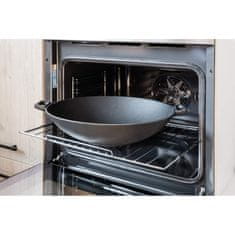 Banquet Ponev WOK 36,5 cm IZBOLJŠENO litega železa Črna