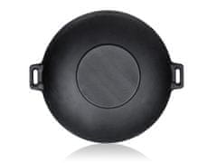 Banquet Ponev WOK 36,5 cm IZBOLJŠENO litega železa Črna