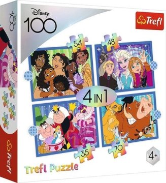 Trefl Puzzle Disney 100 let: (35,48,54,70 kosov)