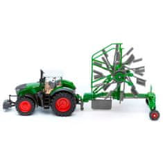 BBurago - FARMLAND, Fendt 1050 Vario z vrtljivimi grabljami, 10 cm