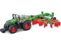 BBurago - FARMLAND, Fendt 1050 Vario z vrtljivimi grabljami, 10 cm