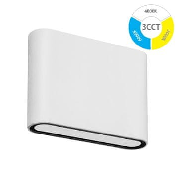 LED stenska svetilka 2x3W CCT IP54 JR503A bela