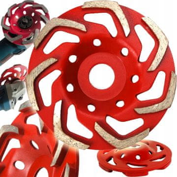 Dexxer Diamantna segmentna plošča za strojno brušenje betona 125mm L 600