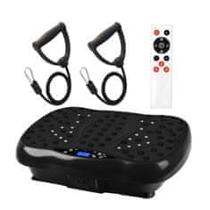 Dexxer 550 LCD fitnes trener platforma za vibracijsko vadbo z daljincem do 150kg črna