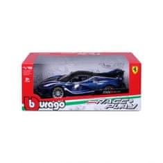 BBurago - RACE+PLAY,Ferrari FXX-K EVO, modra, 1:18