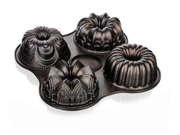 Banquet Kalup za 4 peciva 14 cm MAJESTIC Margarita površina brez prijema, lito