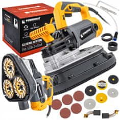 Powermat 2450W vodni rotacijski brusilnik betona in kamna 3x105mm