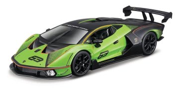 BBurago - RACE, Lamborghini Essenza SCV12, zeleno-črna kovinska barva, 1:24