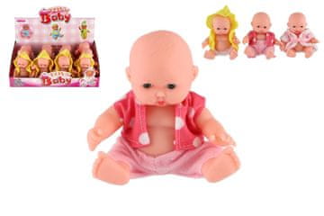 Teddies Otroška lutka trdno telo plastike 12cm 3sorts