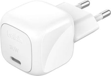 Belkin 30W USB-C Power, stenski polnilec, bel